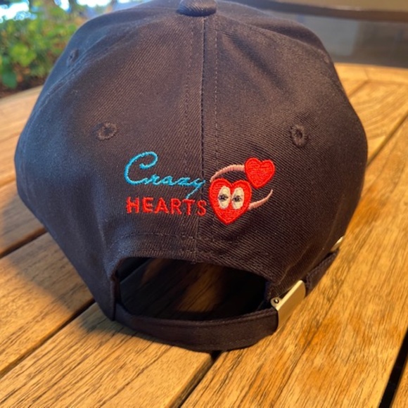 Crazy Hearts Designs, 3D Embroidered  "  Love " Hat in Black - Size: Adjustable - Picture 3 of 4